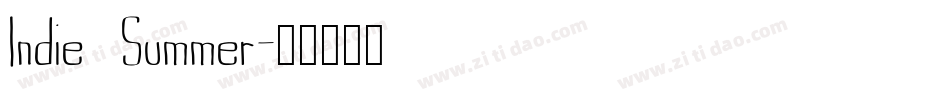 Indie Summer字体转换